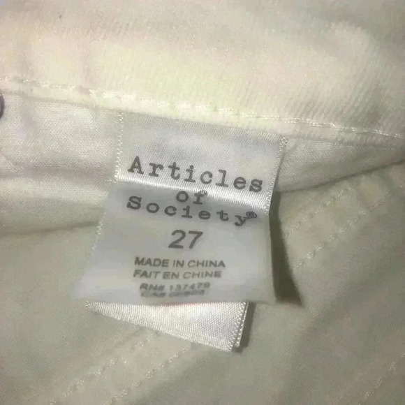 Articles of society white distressed shorts 27 NWT - Picture 5 of 6